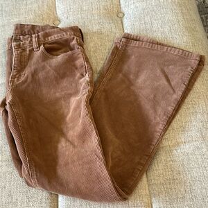J GALT. LIGHT BROWN COTTON BOOT LEG CORDUROY, PANTS SIZE S